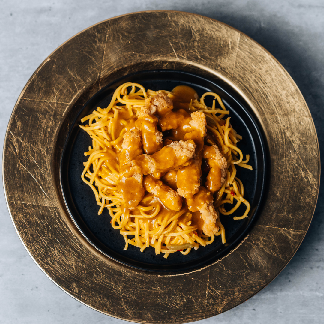 Crispy Chicken Curry & noodles