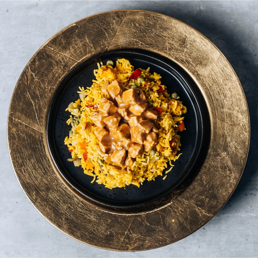 Peppered Chicken & Rice with Veg
